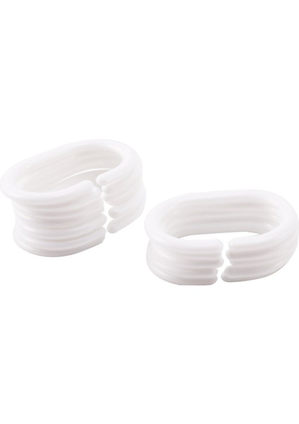 Su Geçirmez Polyester Kumaş Banyo Duş Perdesi Şeffaf Panel Dekor 12 Kanca (Yurt Dışından) fiyatları