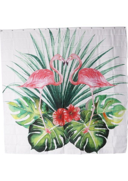 Su Geçirmez Polyester Kumaş Banyo Duş Perdesi Şeffaf Panel Dekor 12 Kanca (Yurt Dışından) modelleri