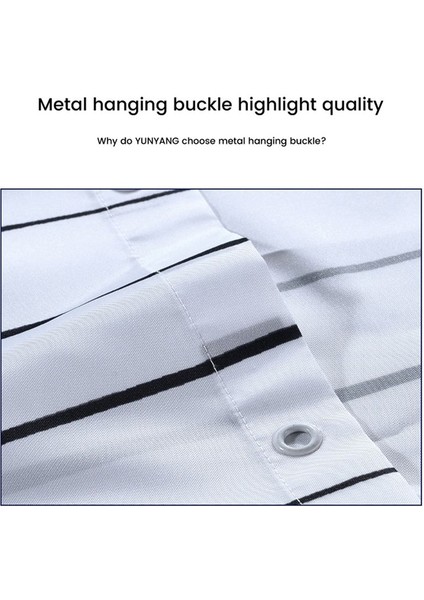 Çizgili Duş Perdesi - Ağır Kumaş Makinesi Yıkanabilir Banyo Için Basit Modern Gri Duş Perdeleri 71X71 Inç (Yurt Dışından) fırsatları