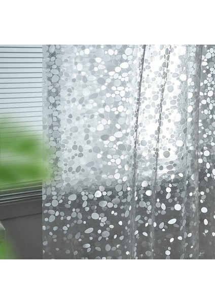 Şeffaf Duş Perdesi Astarı Çakıl Deseni Hafif Plastik Banyo Duş Perdesi (Yurt Dışından) modelleri