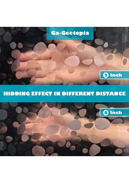 Şeffaf Duş Perdesi Astarı Çakıl Deseni Hafif Plastik Banyo Duş Perdesi (Yurt Dışından) fırsatları