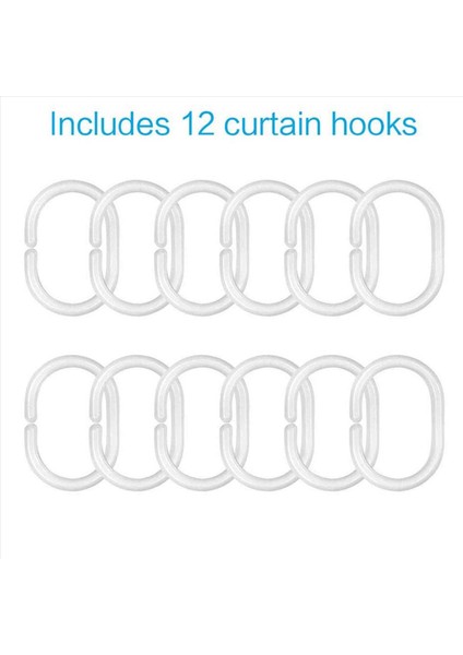 48 Kancalı Çiçek Duş Perdesi Suluboya Botanik Çiçekler Dekoratif Banyo Perdesi Modern Banyo Aksesuarları (Yurt Dışından) indirimleri