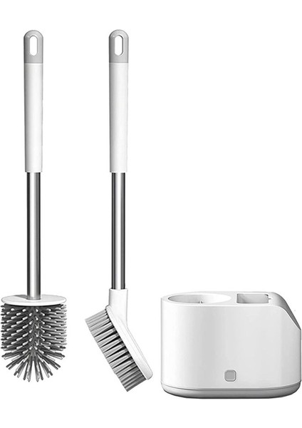 Tuvalet Banyo Temizlik Aksesuarları ile Tuvalet Fırçası Kıl Kase Temizleyici Ev Essentials (1 Seti) (Yurt Dışından)