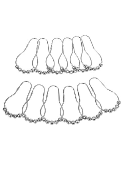 Kolay Kayma Silindirli Lüks Metal Duş Perdesi Halkaları (Yurt Dışından)