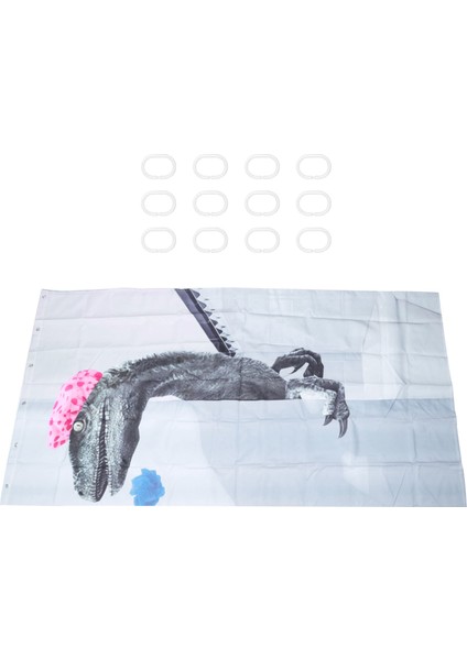 Güzel Banyo Dinozor Baskı Duş Perdesi Su Geçirmez Banyo Perdesi Duş Aksesuarları Banyo PERDESI180X180CM (Yurt Dışından) fiyatları