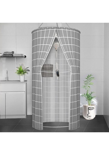 Yuvarlak Banyo Kapağı Ev Banyo Çadırı Yetişkin Bebek Kalın Yalıtım Sıcak Kış Duş Perdesi Su Geçirmez Çadır (Yurt Dışından) modelleri