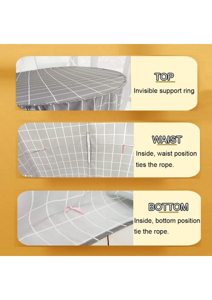 Yuvarlak Banyo Kapağı Ev Banyo Çadırı Yetişkin Bebek Kalın Yalıtım Sıcak Kış Duş Perdesi Su Geçirmez Çadır (Yurt Dışından) indirimleri