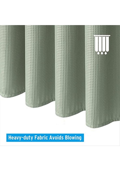 Sage Yeşil Duş Perdesi Duş Perdesi Kumaş Duş Perdesi 12 Plastik Grommets 72X72IN (Yurt Dışından) modelleri