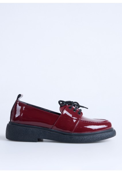 Bordo Kadın Loafer Rınad
