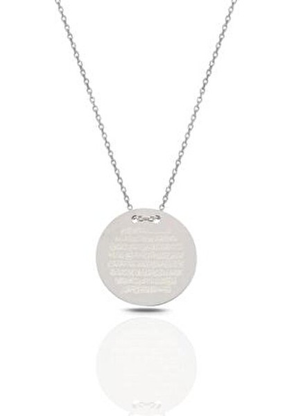 Ayetel Kürsi Nazar Dualı Kalın Plaka Kolye Altın Renkli Tasarım modelleri