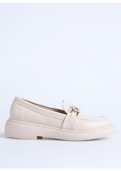 Bej Kadın Loafer Vetal