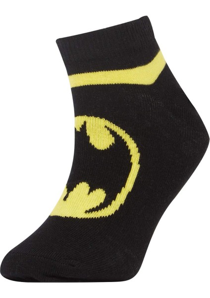 Erkek Çocuk Batman Pamuklu 3'lü Patik Çorap