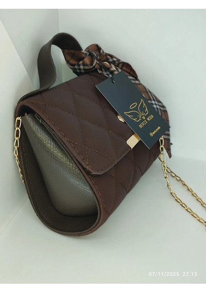 Kadın Fularlı Şık Çanta 15X19CM