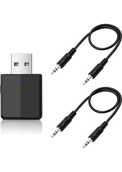 ZF-169PLUS Kablosuz 3in1 Bluetooth 5.0 USB Ses Adaptörü Alıcı-Verici Transmitter-Receiver Araç 3.5mm Aux Stereo Tv Pc Hoparlör Bilgisayar Tablet Kulaklıklar Için