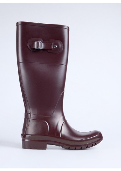 Bordo Kadın Çizme Teva