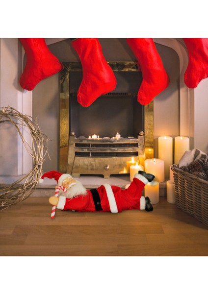 Yılbaşı Dans Eden Noel Baba Dekoru 50 cm