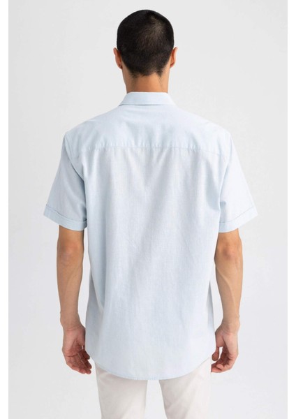 Regular Fit Polo Yaka Kısa Kollu %100 Pamuk Gömlek