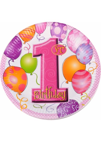 Doğum Günü 1. Ci Yaş Günü Bardak Tabak Peçete ve Masa Örtüsü Seti fiyatları