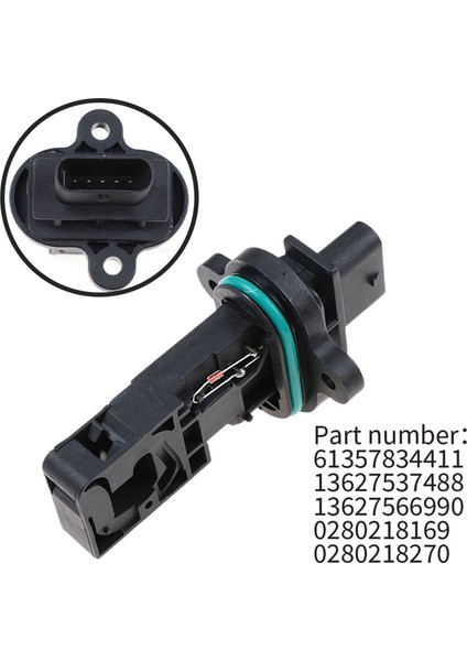 2x Araç Maf Mass Hava Akış Sensörü 13627569990 0280218270 13628645877 Bmw 550 650I 750 X5 X6 2006-2013 (Yurt Dışından) fırsatları