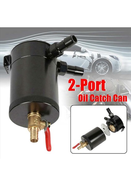 2x Evrensel Yağ Yakalama Drenaj Valfi Yakıt Tankı Parçaları ile 2 Portlu Alüminyum Rezervuar Yağ Yakalama Tankı Sıkıştırabilir (Yurt Dışından) fırsatları