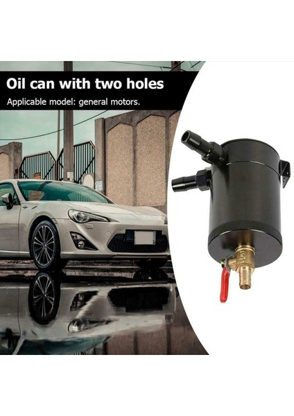 2x Evrensel Yağ Yakalama Drenaj Valfi Yakıt Tankı Parçaları ile 2 Portlu Alüminyum Rezervuar Yağ Yakalama Tankı Sıkıştırabilir (Yurt Dışından) indirimleri