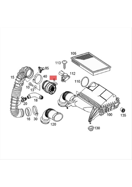 Mercedes-Benz Sprinter Cdı Için Araba Kütle Hava Akış Ölçer Maf Sensörü 0281002896 A0000943248 (Yurt Dışından) fırsatları