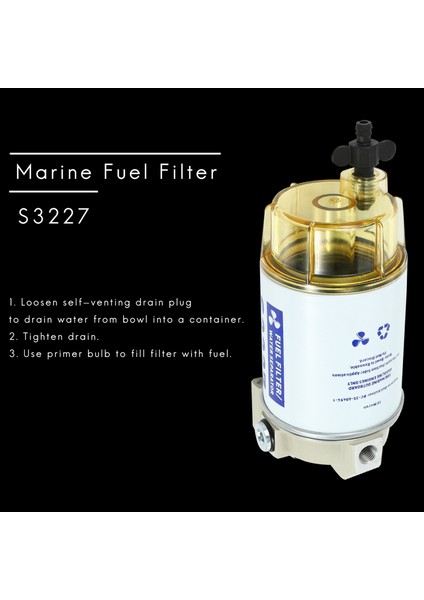 S3227 Dıştan Takma Deniz Deniz Yakıt Filtresi Yakıt Su Ayırıcı Filtre Montajı Deniz Motoru Deniz Filtresi (Yurt Dışından) modelleri