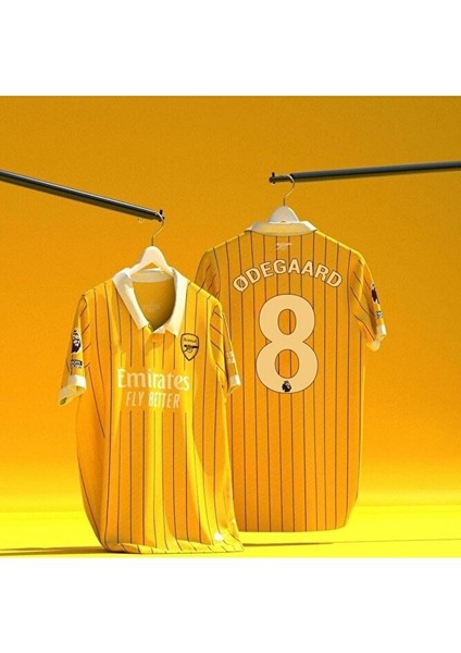 A.r.s.e.n.a.l 2024/25 Sezonu Martin Degaard Özel Konsept Forması (Yellow)