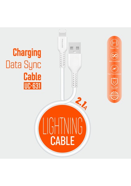 UC-631 Lightning USB Data Kablosu