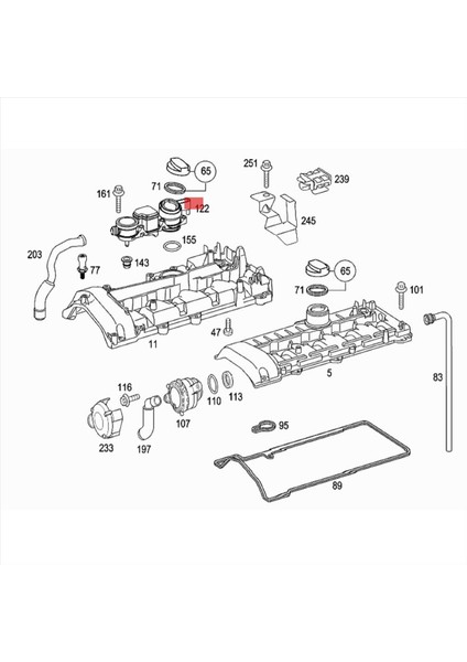 A6460101462 Yağ Ayırıcısı Krank Kordalı Mercedes Benz W203 C200 C220 E200 E320 CL203 S203 Yağ Toplama Tavası (Yurt Dışından) fırsatları
