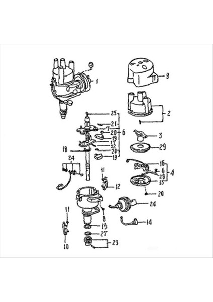 Suzuki Için Araba Ateşleme Distribütörü 33100-M70F20 33100-77500 (Yurt Dışından) modelleri