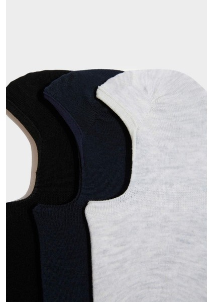 Erkek 3'lü Basic Düz Babet Çorabı K5310AZNS