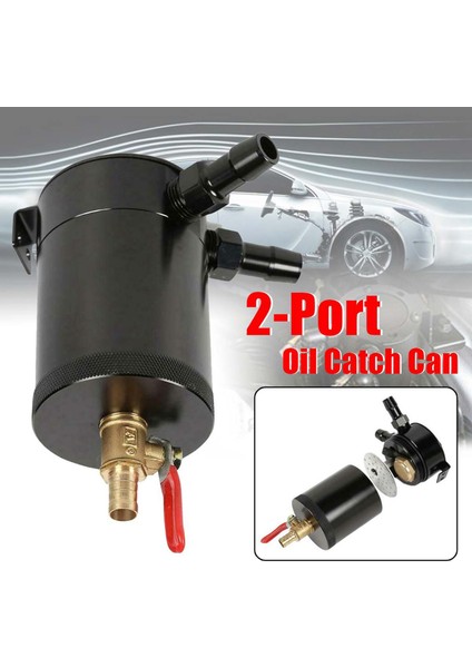 Evrensel Yağ Yakalama Drenaj Valfi Yakıt Deposu Parçaları ile Şaşkın 2 Portlu Alüminyum Rezervuar Yağ Yakalama Tankı Sıkıştırabilir (Yurt Dışından) modelleri