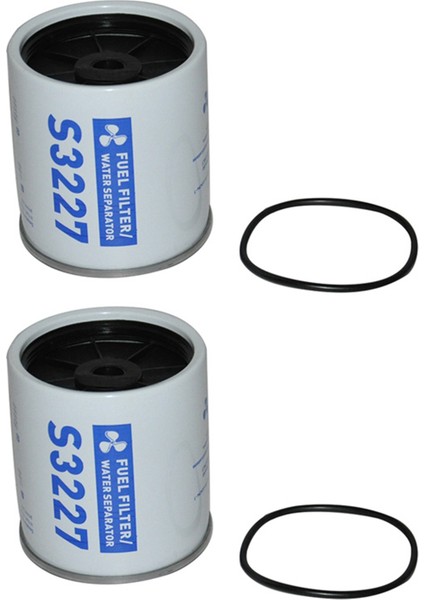 2x S3227 Dıştan Takma Deniz Yakıt Filtre Elemanları Yakıt Su Ayırıcı Filtre Elemanları (Yurt Dışından)