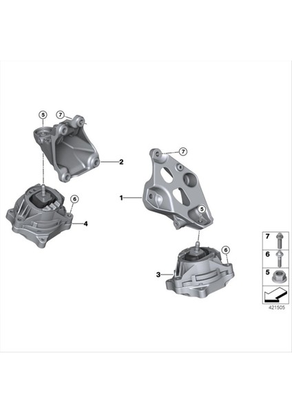 22116859412 Araba Sağ Motor Montaj Motor Montaj Braketi Bmw 1 2 3 4 Seri 2 0 D 3 0 D 2011-2015 (Yurt Dışından) fiyatları
