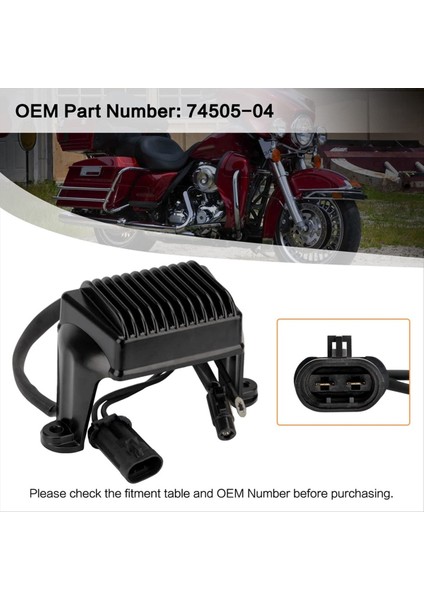 Harley Touring 2004-2005 49-8267 Için Motosiklet Voltaj Regülatörü Doğrultucu 74505-04 (Yurt Dışından) fırsatları