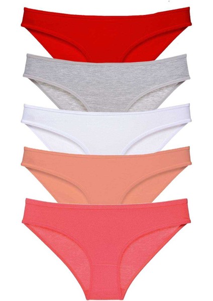 5 Adet Süper Eko Set Likralı Kadın Slip Külot 519