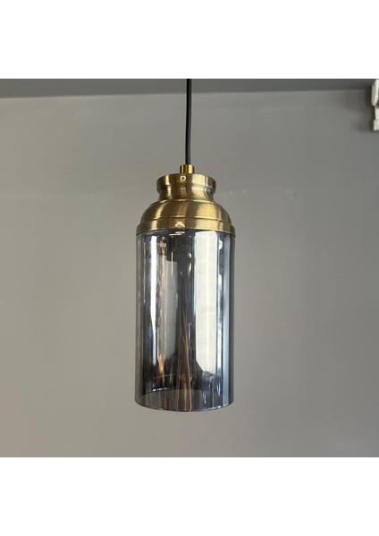 Windy Cam Füme Tekli Avize Kum Saati Başlık Retro Sarkıt Lamba Salon Aydınlatma indirimleri