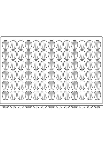 Silikon Mid Madeleine Kalıbı 78 PSQ030 - 40X60 Cmp modelleri