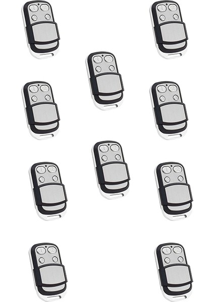 (10 Adet)Akıllı Kodlanabilir Otopark Bariyer Garaj Kepenk Kumandası 433MHZ