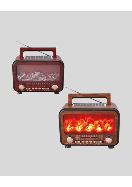 Yzlal Alev Işığı Efektli Solar Bluetooth Hoparlör Radyo Destekli Taşınabilir Model fiyatları