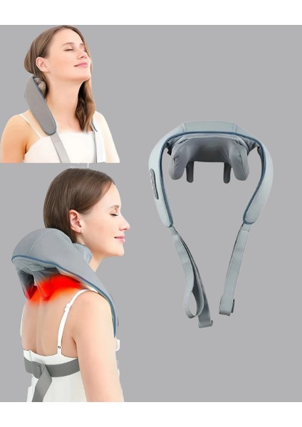 Yzlal Boyun Masaj Aleti Biyonik Yoğurma Teknolojili 1800MAH Şarjlı indirimleri