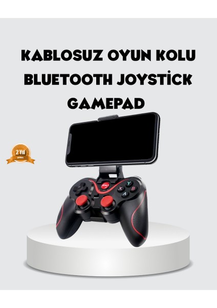 Yzlal Bluetooth Gamepad Kablosuz Oyun Kumandası Tek Cihaz Destekli