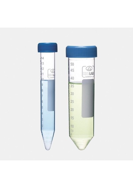 Tüp - Santrifüj - Şeffaf - Konik Tabanlı - Vida Kapaklı 50 ml (1 Paket 50 Adet) - Steril-Dna & Rna Free