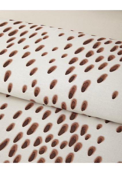 Cheetah Charm Pamuk Çift Kişilik Nevresim Takımı 200X220 cm Kahverengi fırsatları