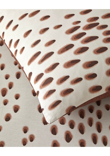 Cheetah Charm Pamuk Çift Kişilik Nevresim Takımı 200X220 cm Kahverengi indirimleri