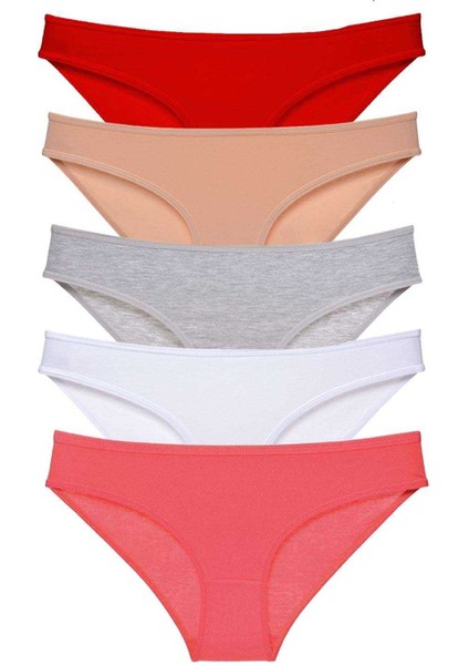 5 Adet Süper Eko Set Likralı Kadın Slip Külot 525