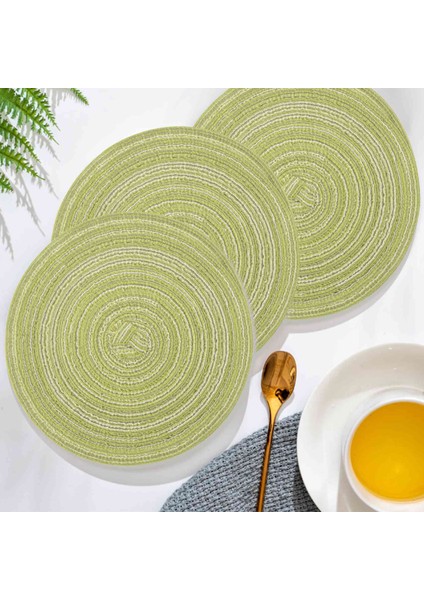 4 Adet Placemats Isıya Dayanıklı Kaymaya Dayanıklı Olmayan Anti-Scald Yıkanabilir Placemats (Yurt Dışından) fırsatları