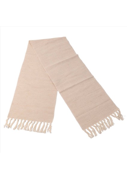 Çiftlik Evi Masası Koşucusu Vintage Rustik Masa Koşucusu Pamuk Örgülü Sehpa Koşucusu Bej Dokuma Masa Koşucusu (Yurt Dışından)