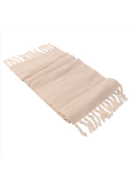 Çiftlik Evi Masası Koşucusu Vintage Rustik Masa Koşucusu Pamuk Örgülü Sehpa Koşucusu Bej Dokuma Masa Koşucusu (Yurt Dışından) fiyatları